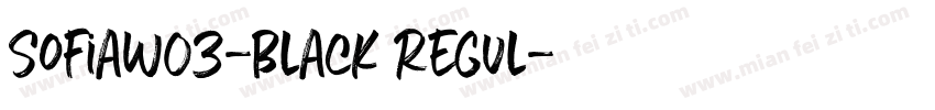 SofiaW03-Black Regul字体转换